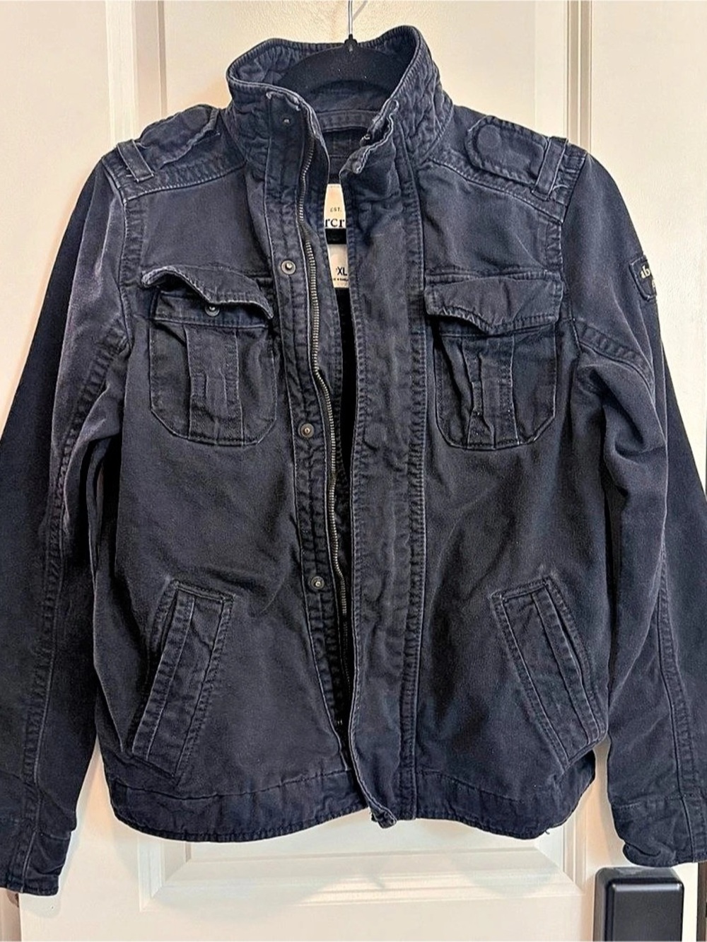Abercrombie Kids Utility Jacket Boys XL Black